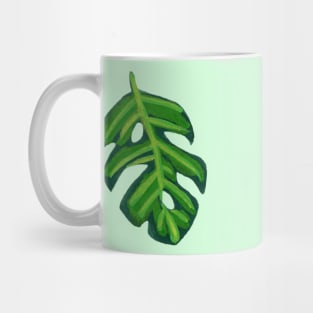 Little Gouache Monstera Leaf Mug